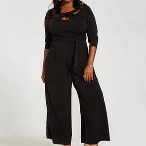 Black tie-front Jumpsuit, hard to find style